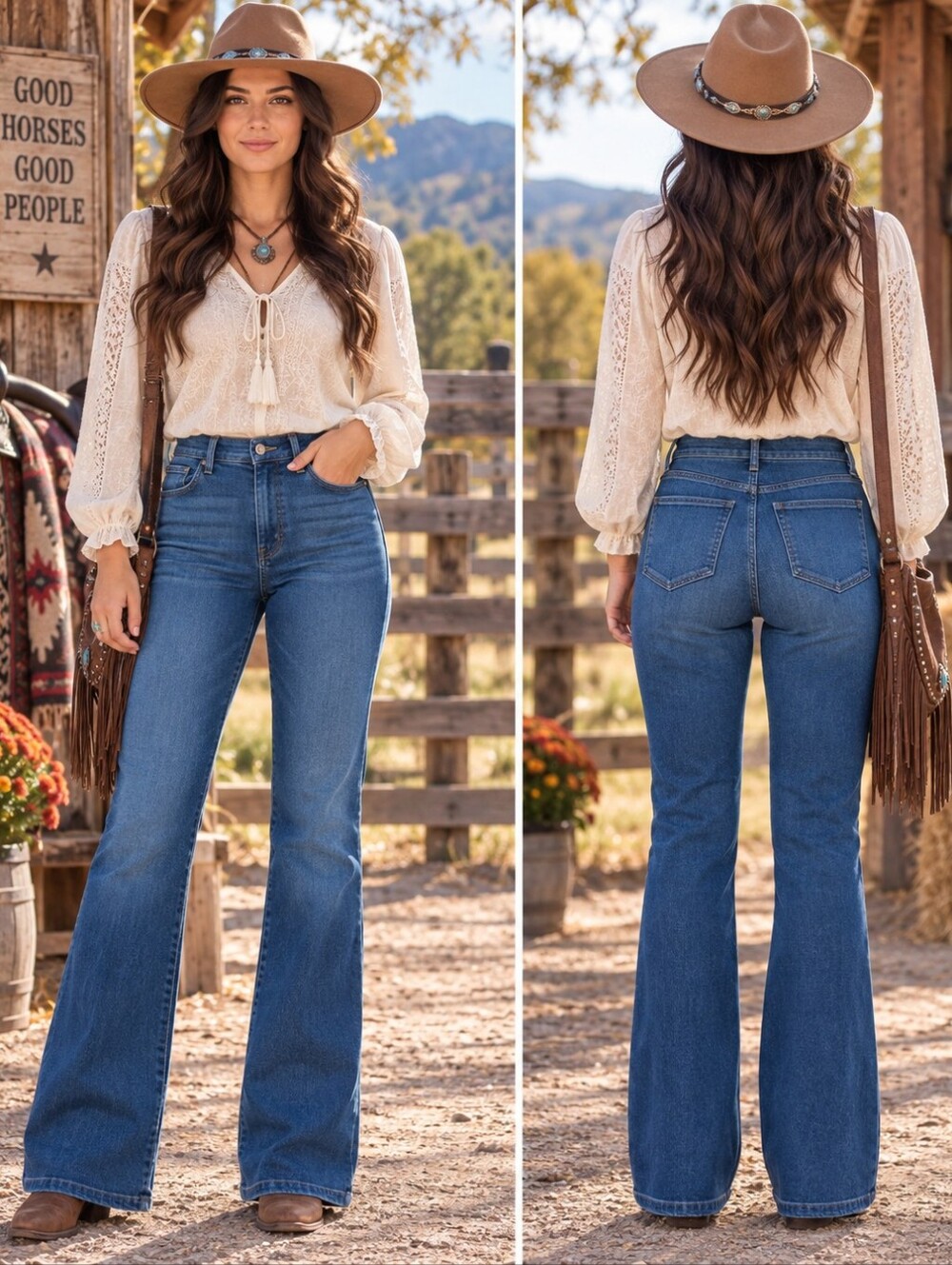 Lucky Brand Uni Fit Boot Cut Jeans W25/26 High Rise Blue Wash Stretch Denim